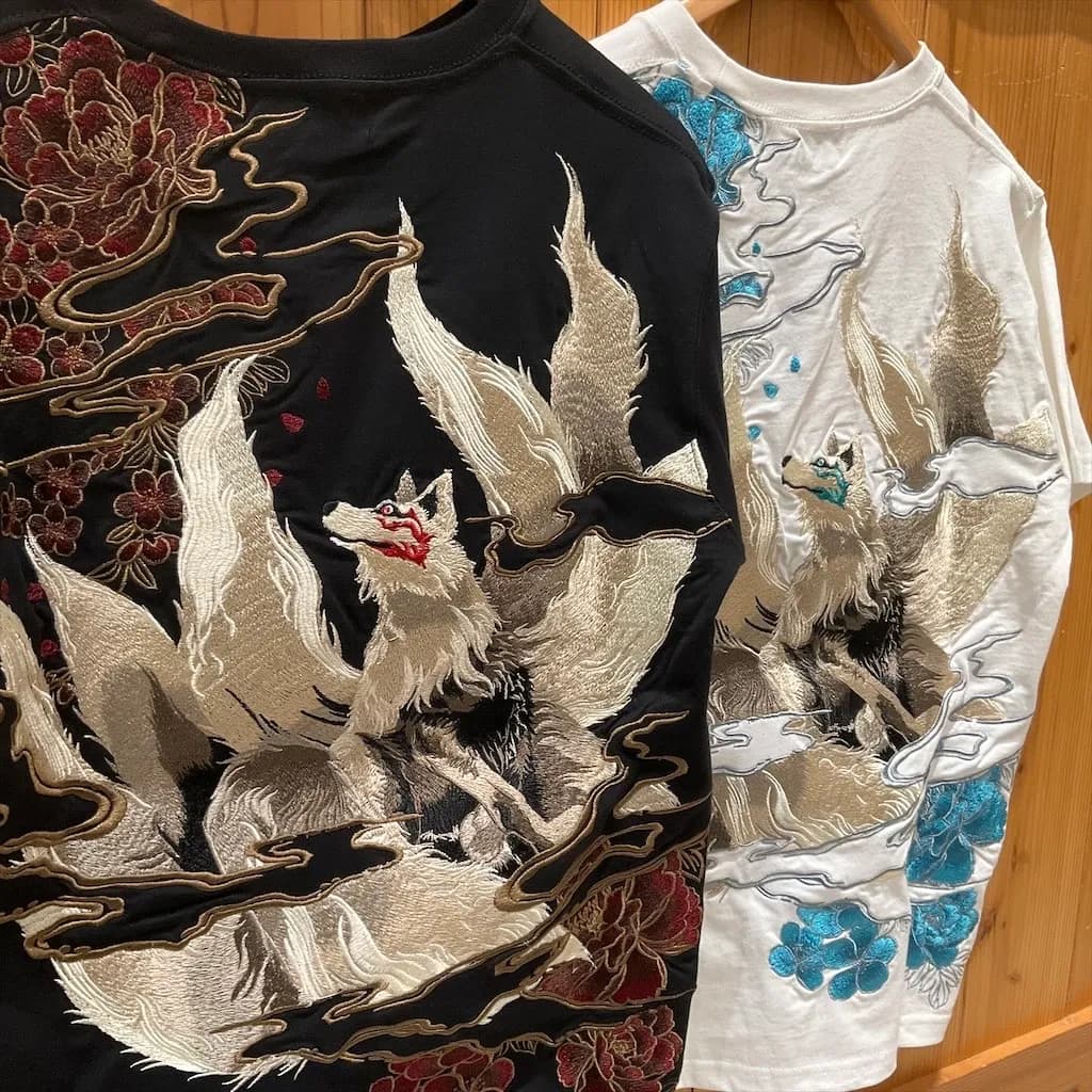 【絡繰魂・粋】“九尾牡丹“Tシャツ