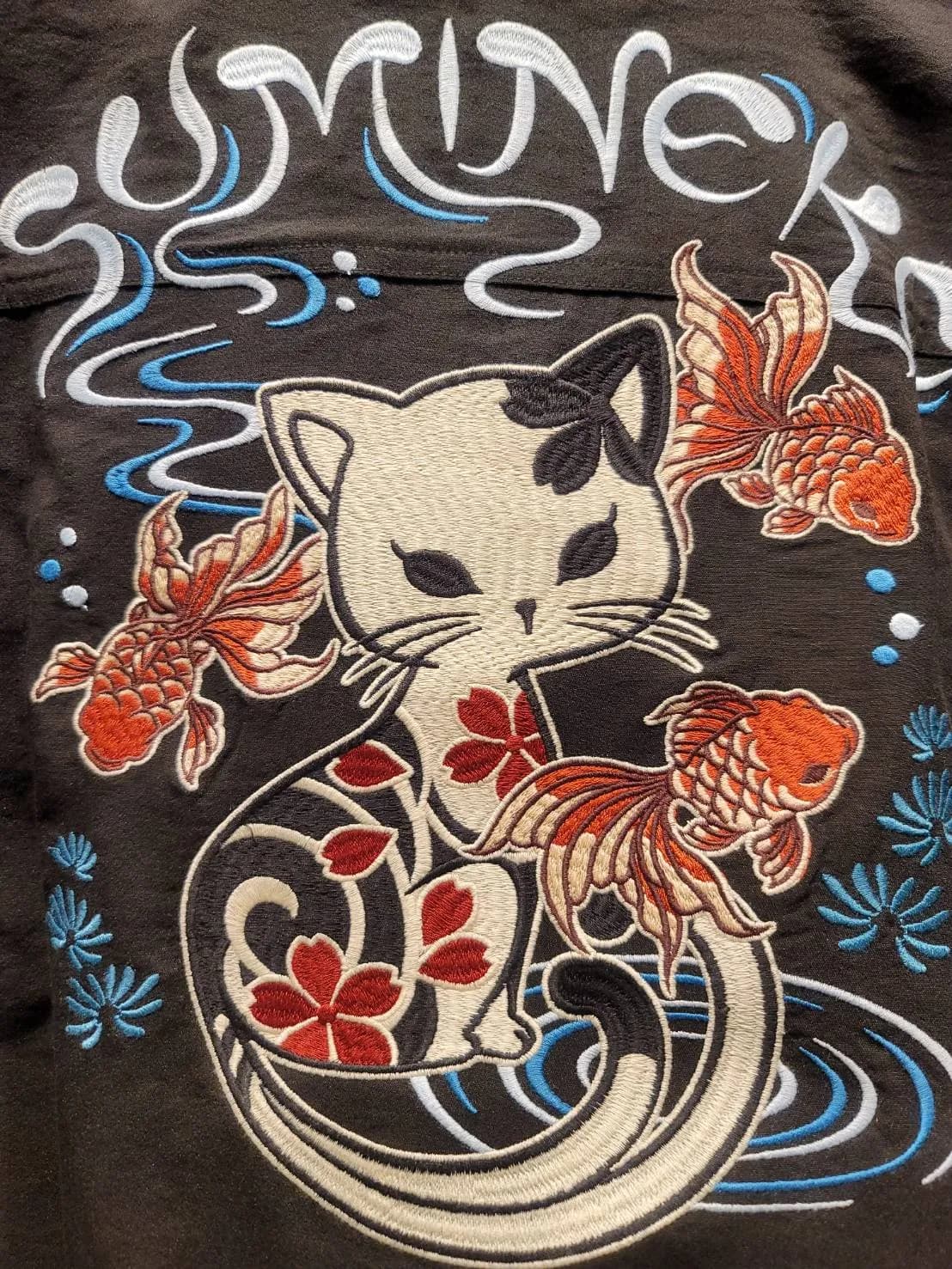 【SUMINEKO祭り】金魚墨猫