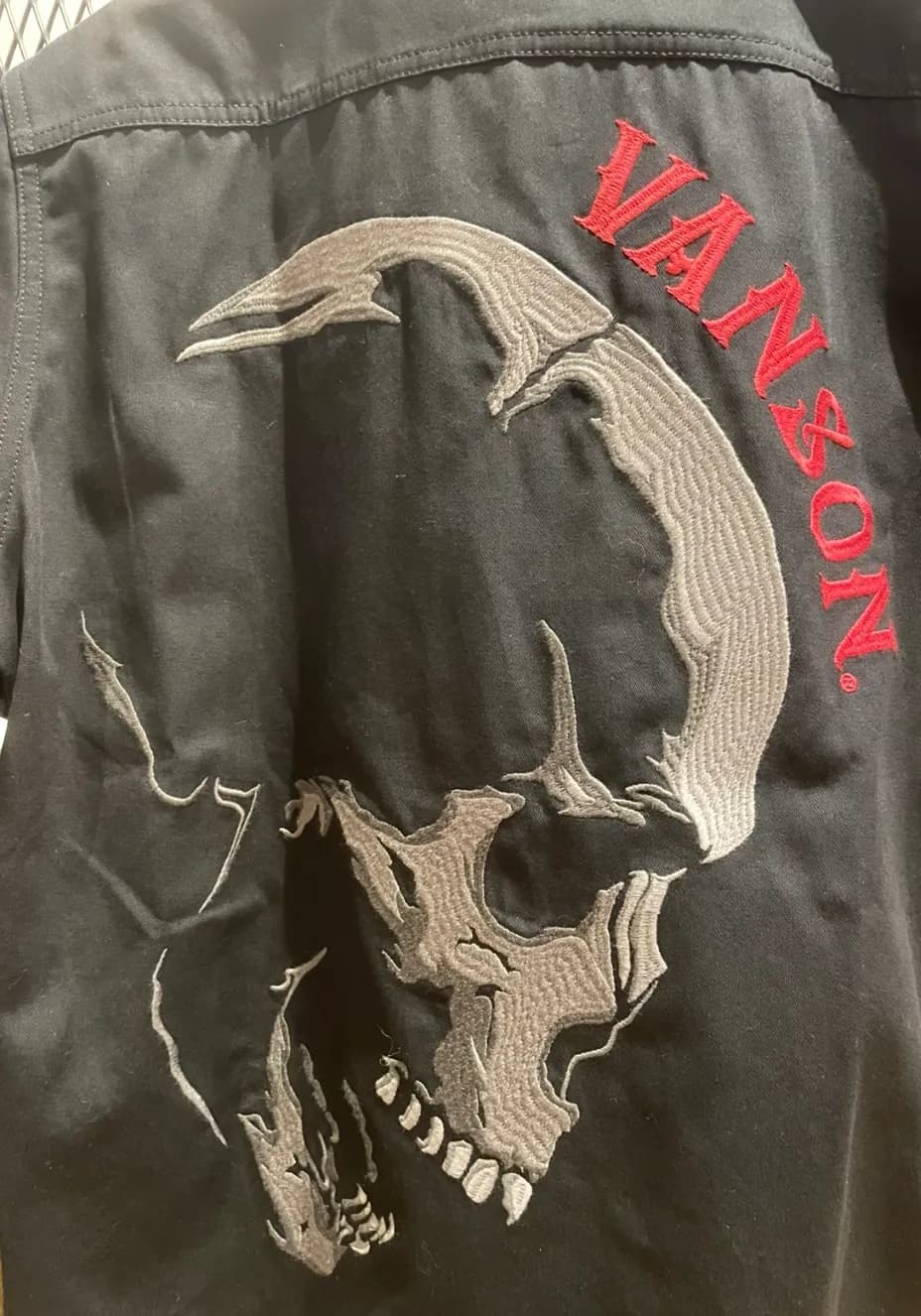 VANSON   スカルシャツ‼️