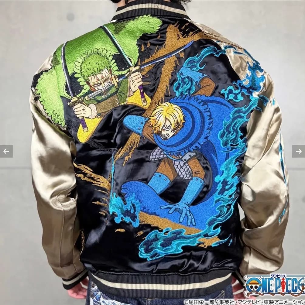 【ONE PIECE×絡繰魂】ゾロ&サンジ(エルバフ)リバーシブルスカジャン