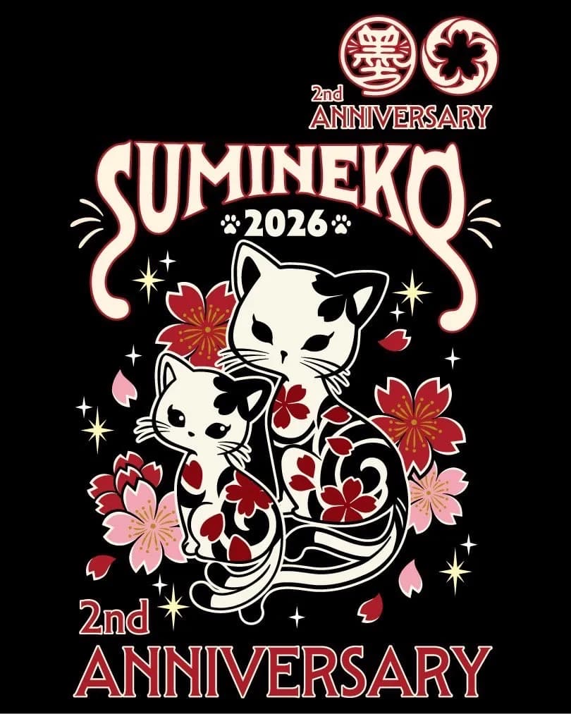 【SUMINEKO】2周年を記念した、初の“受注T”が登場。