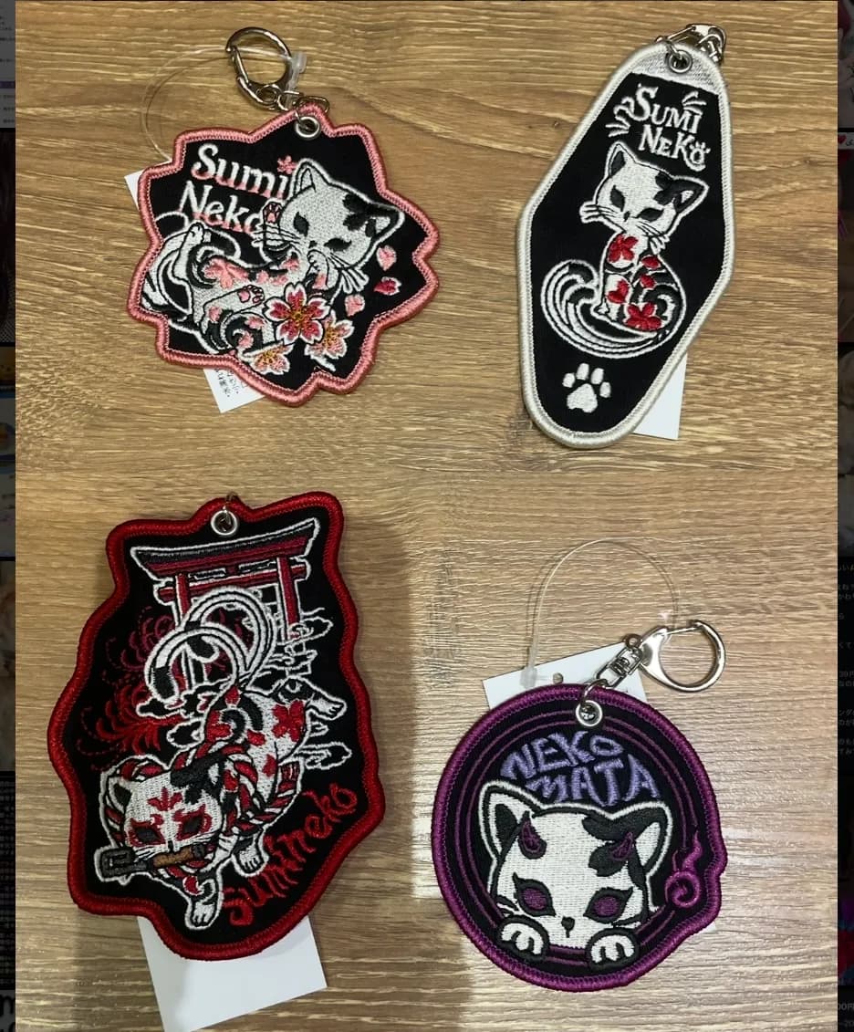 【SUMINEKO】ワッペンキーホルダー‼️