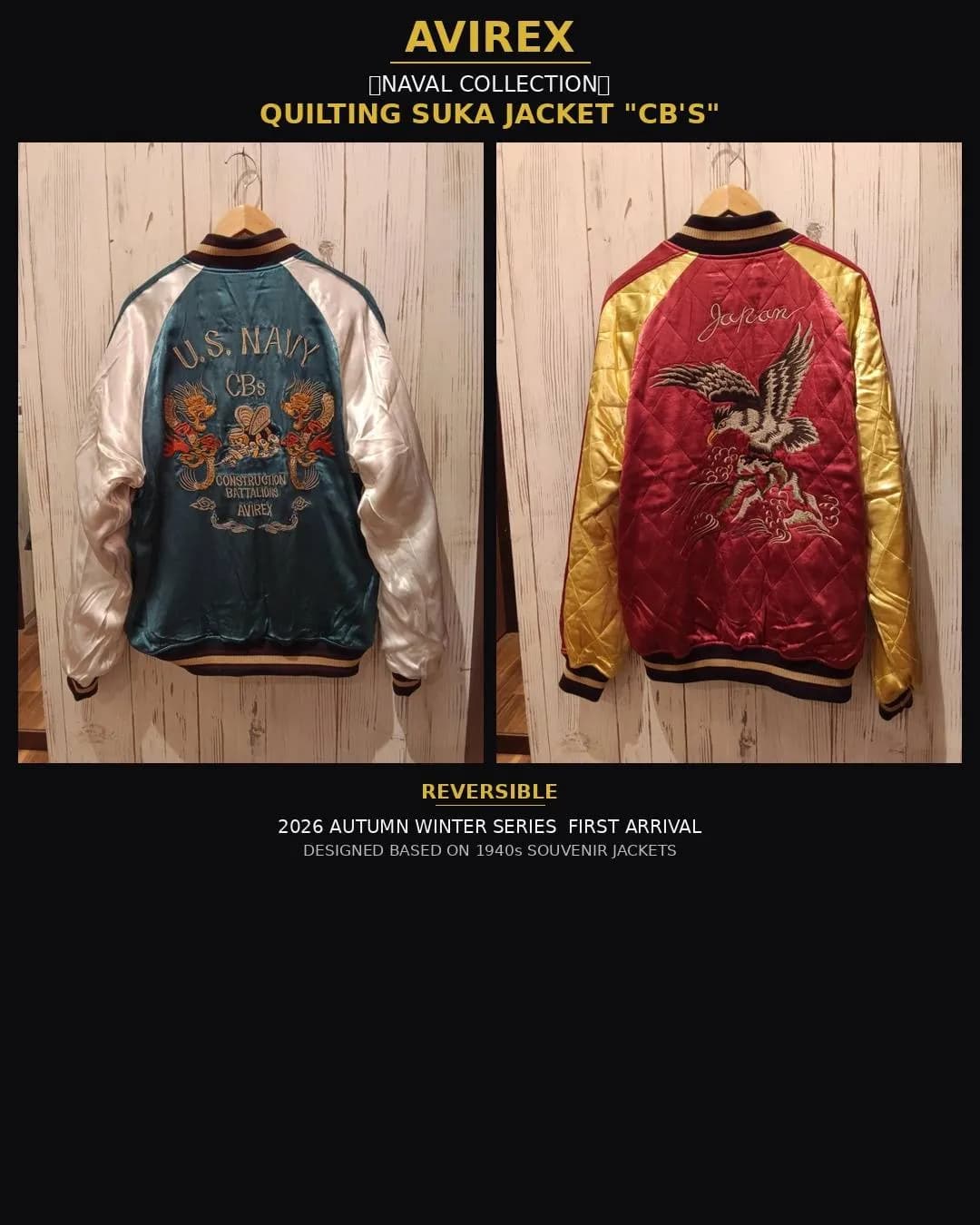 AVIREX秋冬第一弾入荷！