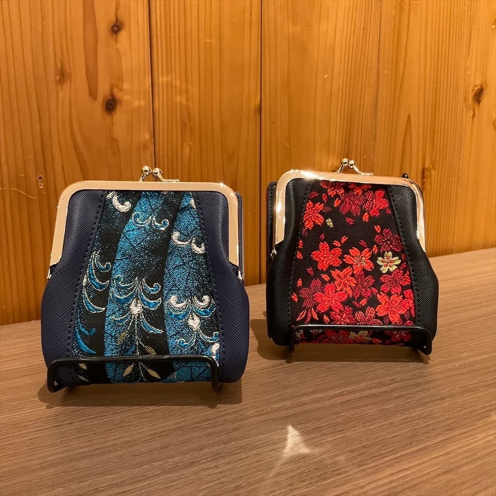 【雅結】金襴がま口ハーフウォレット