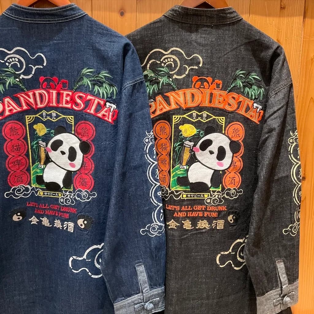 【PANDIESTA JAPAN】〔別注〕“酔いどれパンダ”デニムジャケット