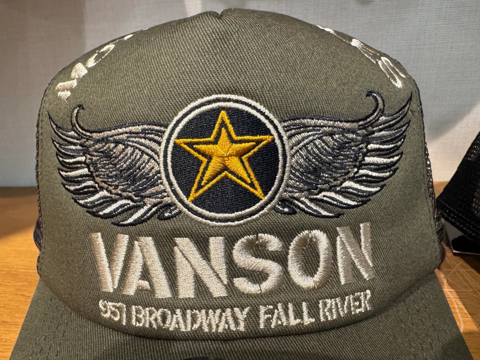 【VANSON】ワンスター メッシュキャップ