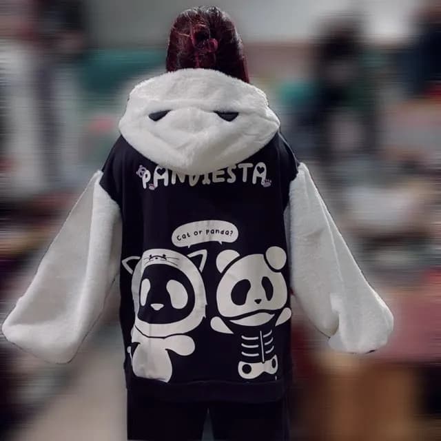 【PANDIESTA JAPAN】再入荷⭐︎ネコパンダBONES ZIPパーカー