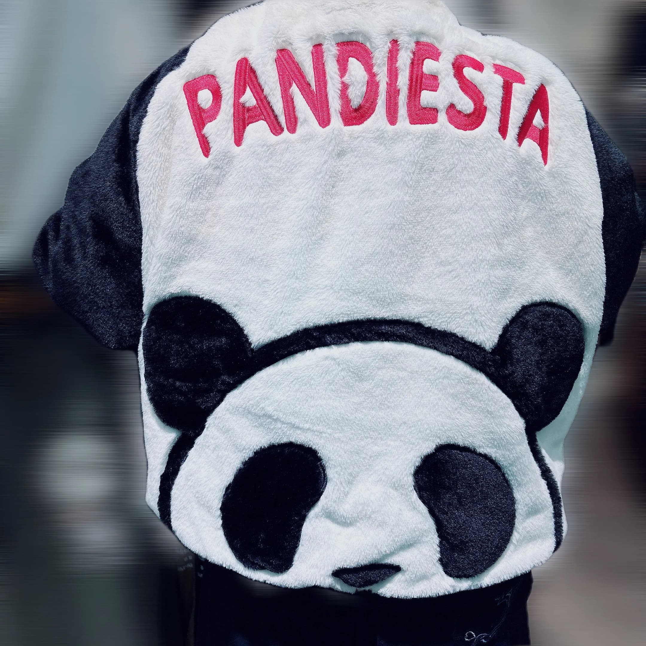 【PANDIESTA JAPAN】ラグラン切替フェイクファーパーカー