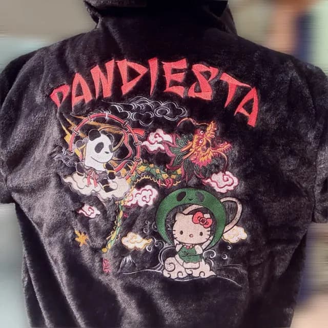 【PANDIESTA JAPAN】KITTY風雷ファーパーカー