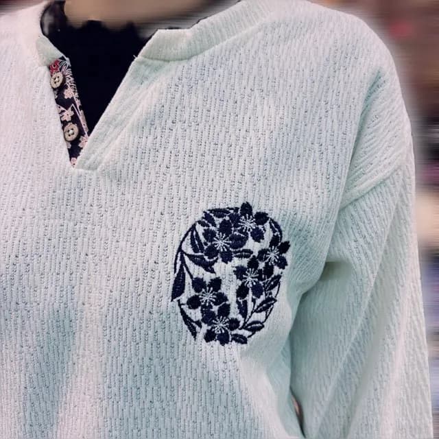 【雅結】桜流水モールニットソー