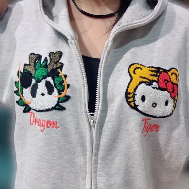 【PANDIESTA JAPAN】KITTYなりきり龍虎ZIPパーカー