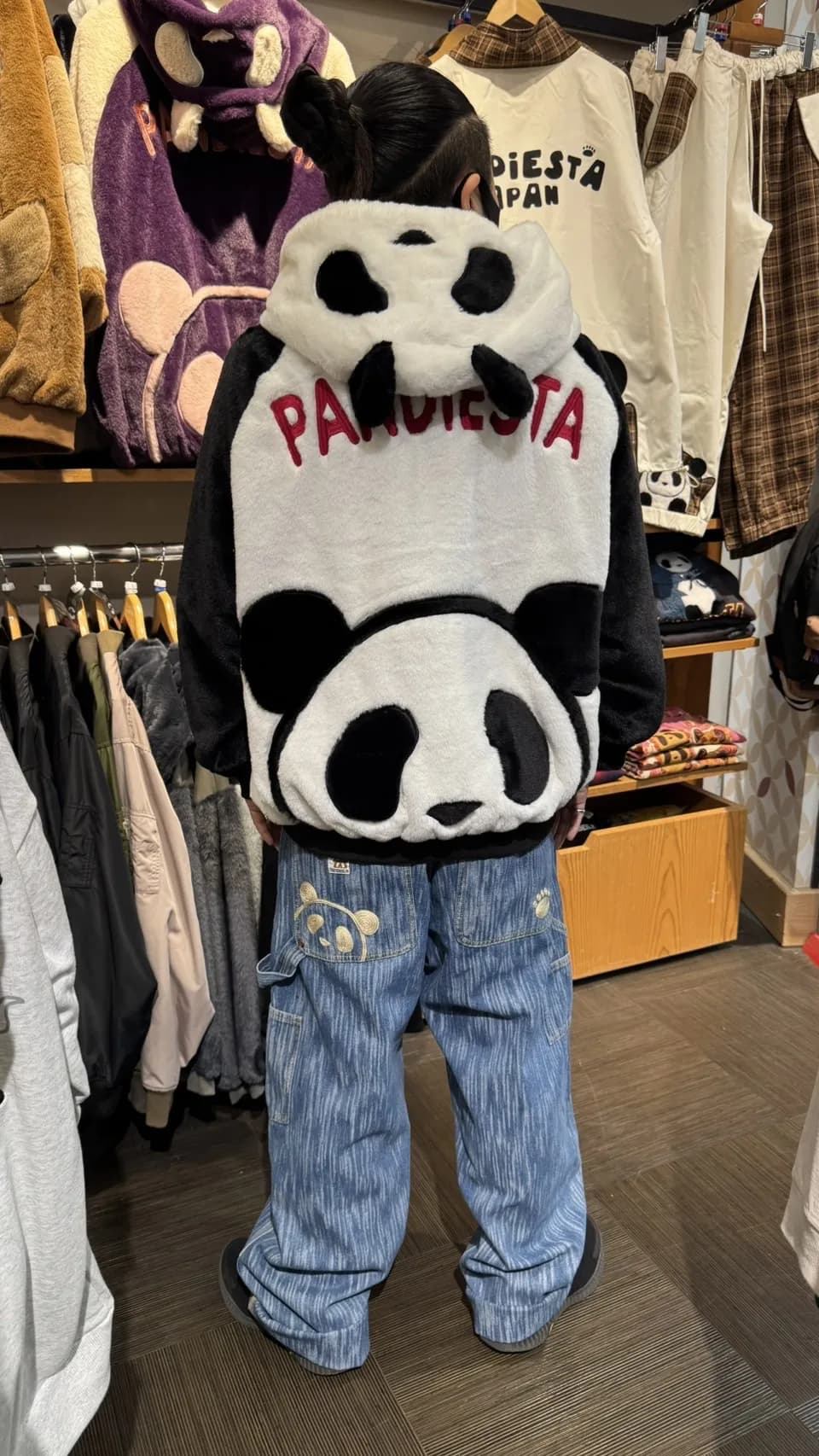 【パンディエスタ】ビックパンダ ファーパーカー