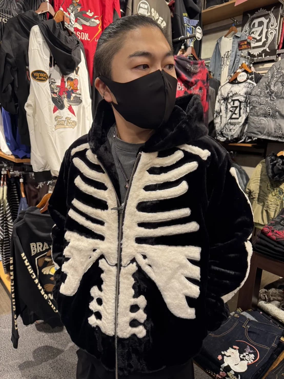 【VANSON】ボーン ファーパーカー