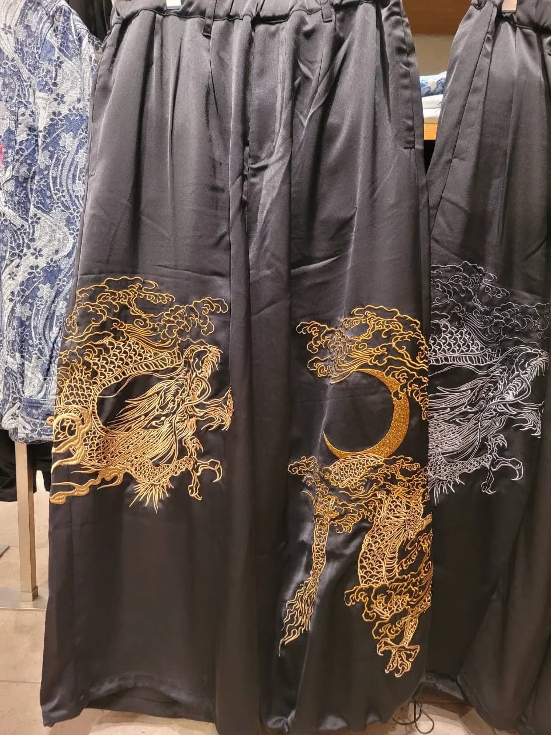 【絡繰魂】揺蕩う龍ワイドパンツ