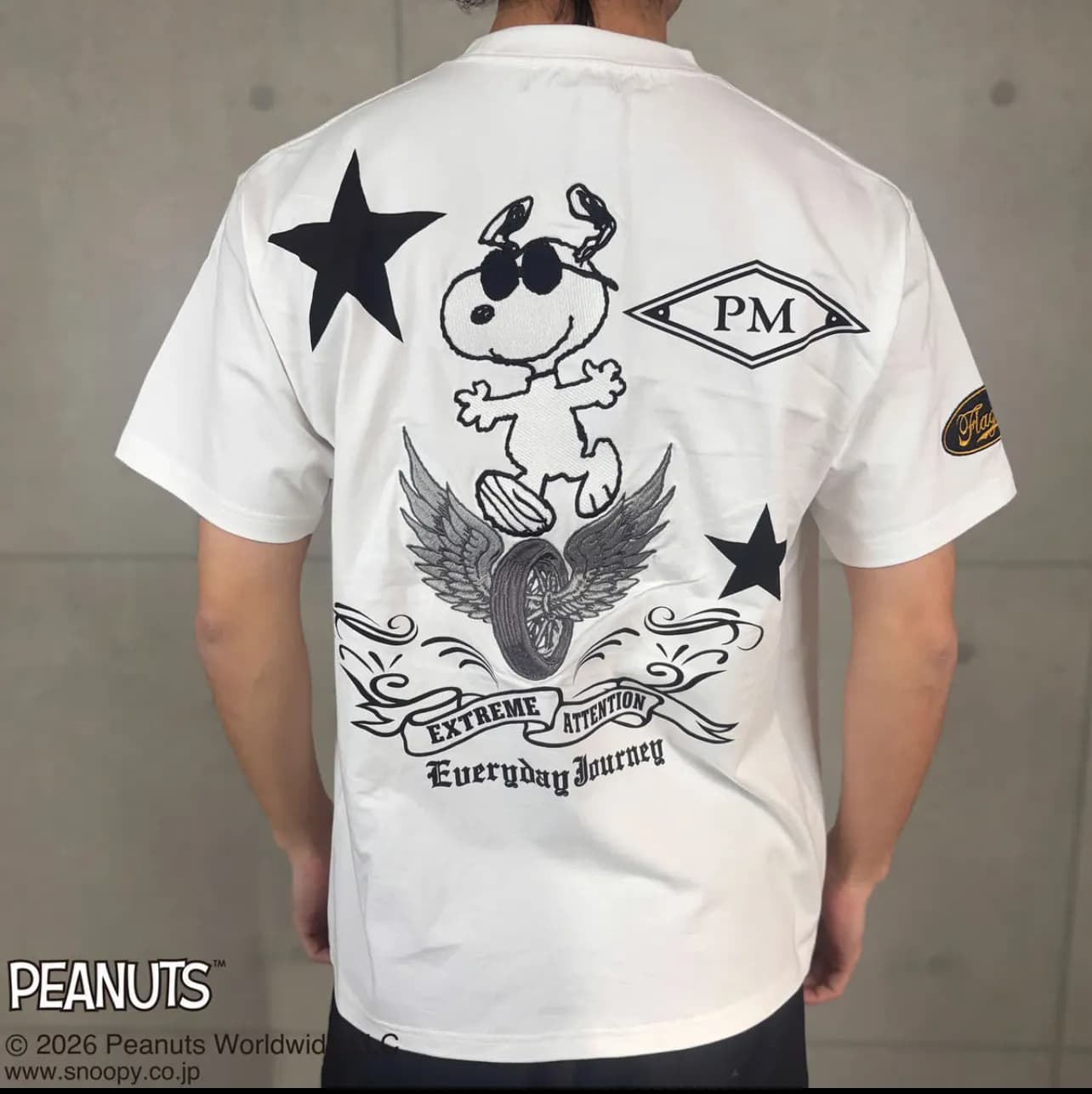 【FLAGSTAFF×PEANUTS】 SNOOPY PM TEE