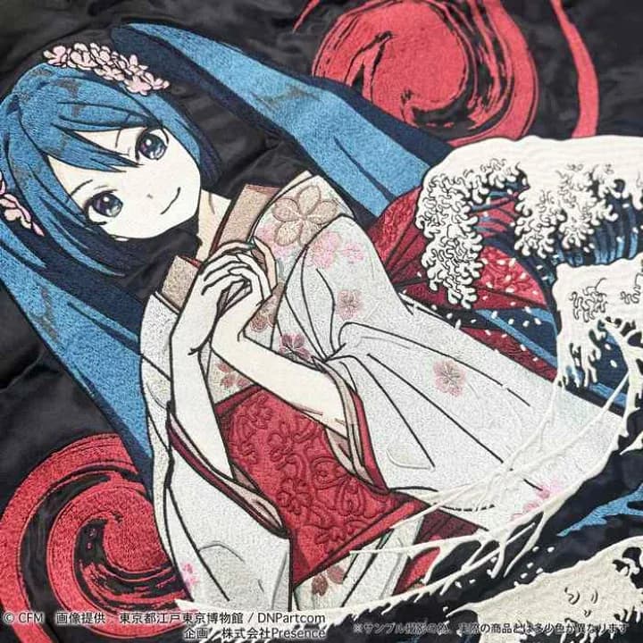 【初音ミク×葛飾北斎】3beat コラボリバーシブルスカジャン